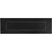 Hardbrass Shuffle Briefplaat Binnendraaiend Zwart 300x80mm