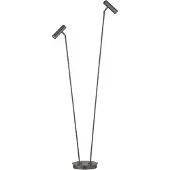 HELL Vloerlamp Tom Pro, dimbaar, brons / oud-messing, Woon-/ Eetkamer, metaal, Modern, vloerlamp