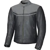 Held Heyden Zwart Grijs Leren Motorjas Maat 50