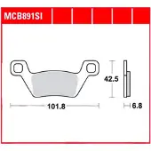 TRW MCB891SI Remblokken