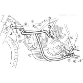 Hepco & becker Motorbeschermingsbeugel GRAN CANYON 900 98-99 ZW.