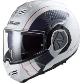 LS2 Helmets LS2 FF906 Advant Cooper vouwhelm, wit/blauw, maat XS (53/54)