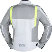 IXS Trigonis-Air Grijs Geel Textiele Motorjas Maat 4XL