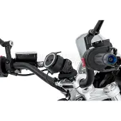 SW-Motech GPS mount voor stuur - Zwart. Schokabsorberend.