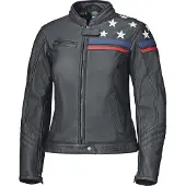 Held Midway Dames Zwart Wit Leren Motorjas Maat 42