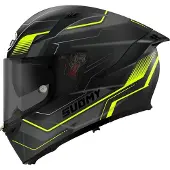Suomy Speedstar 2 Visual, integraalhelm ,Mat Zwart/Donkergrijs/Neon-Geel ,XL