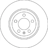 TRW Remschijf DF4624, 1 stuk