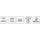 Högert HT6D862 Metaalspiraalboor