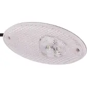 Hella Koplampindicator, voor, 12V LED, helder glas, , geschikt voor o.a. SOMMER
