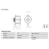Bosch 0 986 038 851 Dynamo / Alternator