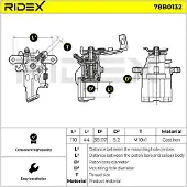 RIDEX 78B0132 Remklauw