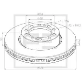 PETERS ENNEPETAL 146.212-00A Remschijf