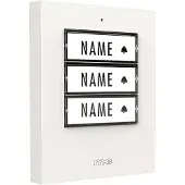M-E Modern-Electronics 41358 Zender voor Draadloze deurbel Verlicht, Met naambord
