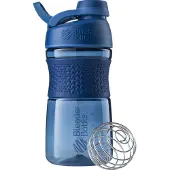 BlenderBottle | SportMixer Tritan Twist | 590 ml | MARINE BLAUW | Shakebeker | Shaken zonder klonten en zonder te lekken!