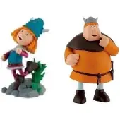 BULLYLAND 2 wickie de viking Viking figuren speelfiguren - speelset - ca 6 cm