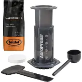 Aerobie Aeropress Coffee Maker + Bristot L’Americano Medium Roast OUR gemalen koffie