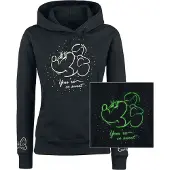 Minnie & Mickey Mouse - Disney Trui met capuchon - So Sweet - S tot XXL - voor Vrouwen - zwart | Maat L