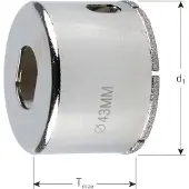 Rotec Diamant - tegelboorkroon 35,0 mm - 7590350