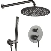 REA Inbouw Regendoucheset Lungo Grip Gun Grey + Box