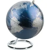 Troika | Wereldbol GALILEI| Zilver - Blauw | Ø13cm / emform