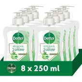Dettol Handzeep Aloë Vera & Bamboe 250ml - 8 stuks - Voordeelverpakking