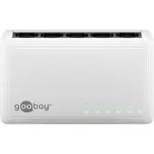 Goobay 5-poort Gigabit Switch - 10/100/1000 - Wit