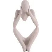 PT Living Decoratie Statue Dreaming Polyresin Light Grey