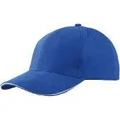 Myrtle beach Volwassenen Unisex Licht Geborsteld Broodjesdop (Koningsblauw/Wit)