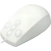 Contour Design AK-PMT2LB-US-W ACTIVE KEY Hygiene 5 Buttons Scroll Mouse Fully whit