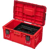 Qbrick Systeem PRIME Gereedschapskoffer 250 Vario RED ULTRA HD Op maat stapelbaar 535 x 327 x 271 mm 26l IP66 met 3 tussenschotten