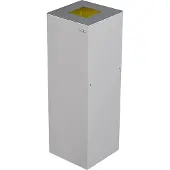 Nord Sued Afvalbak Alicante, 45 l, zelfblussend, wit/aluminium