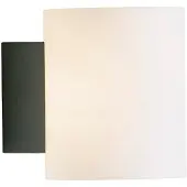 Herstal Evoke wandlamp klein Antraciet-opal glas