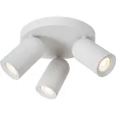 Lucide Opbouwspot Punch - Wit - 21,0cm - 3xgu10