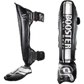 Booster Fight Gear - Scheenbeschermer - V3 - Zilver - Maat XL