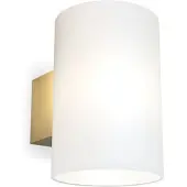 Herstal Evoke wandlamp groot Satin messing-opaalglas