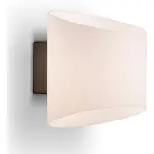 Herstal Evoke wandlamp ovaal Antraciet-opaalglas