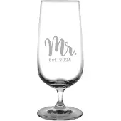 Fusion Gegraveerde Bierglas op voet 41cl Mr. Est. 2024