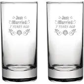Fusion Gegraveerde set longdrinkglazen 28,5cl Just Married 7 years ago