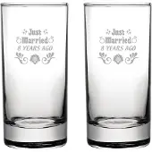 Fusion Gegraveerde set longdrinkglazen 28,5cl Just Married 8 years ago