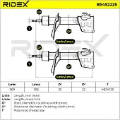 RIDEX 854S2225 Schokdemper