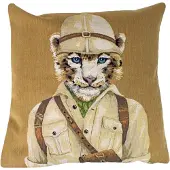 Mars & More gobelin kussen safari panter 45x45cm*