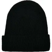 Flexfit Recycled Yarn Waffle Knit Beanie Black - Flexfit 1505RY