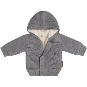 Babys Only Vestje met capuchon teddy Soul grijs - 56