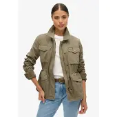 Superdry Tussenjas cognac / olijfgroen / zwart / wit