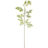 J-Line Bamboe tak van kunststof, groen