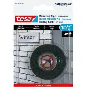 TESA Powerbond Serie - Dubbelzijdige Montage Tape - 1,5 m x 19 mm - Voor Buiten