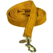 Kentucky Dogwear - Hondenlijn - Maat S - Velvet - Mosterd - Lengte 120 cm