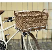 Basil Portland Fietsmand - Voor - Rotan - Bruin