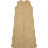 Meyco Baby Rib Mini Spot baby zomerslaapzak - toffee melange - 70cm - 0.3 TOG