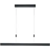 HELL Hanglamp Delta, dimbaar, zwart, Woon-/ Eetkamer, metaal, Modern